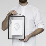 Black Aluminium Frame A4, Moebe