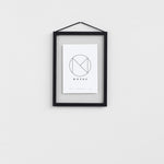 Black Aluminium Frame A5, Moebe