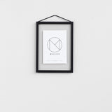 Black Aluminium Frame A5, Moebe